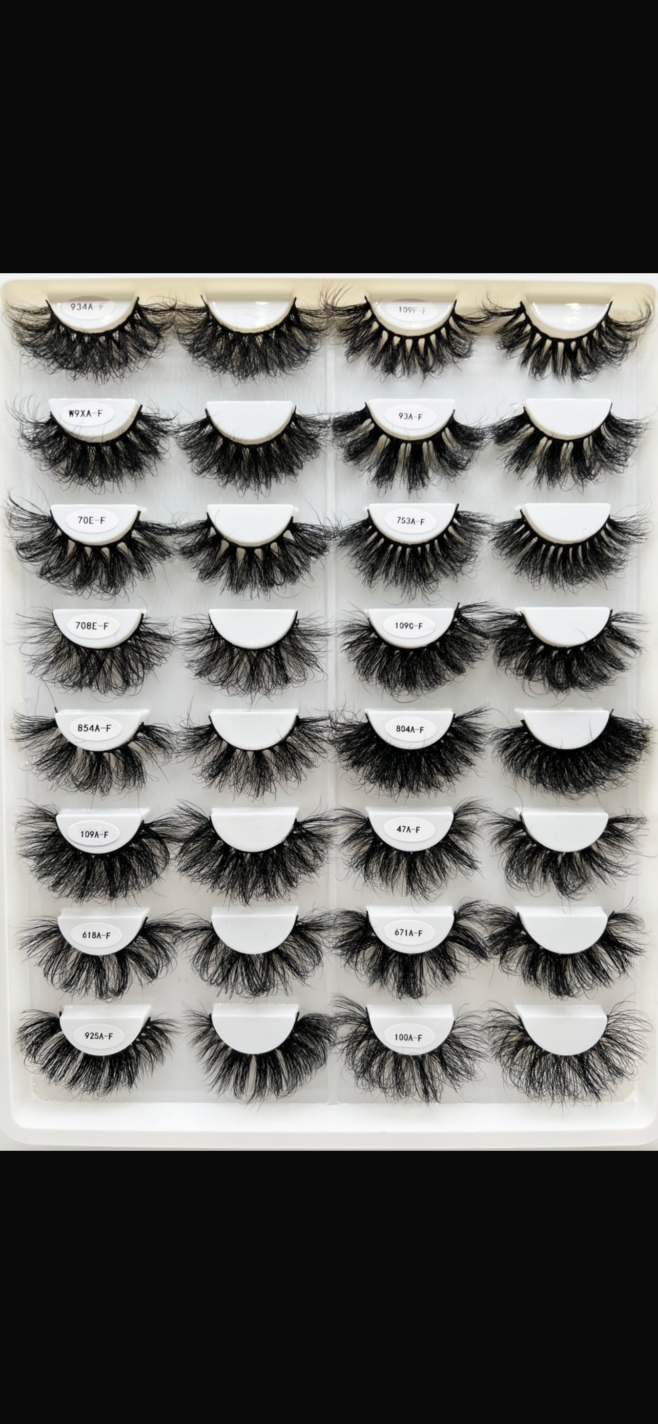 Russian Mink Strip Lashes20MM Super Curl