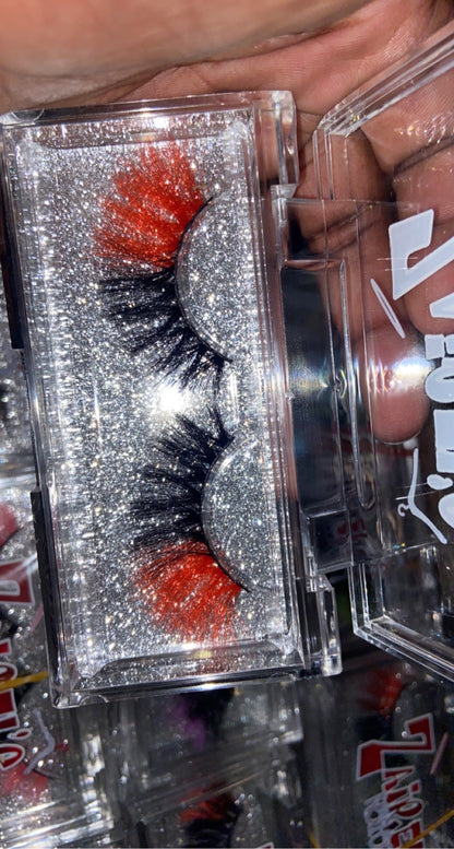 25 mm  real mink  colored lashes