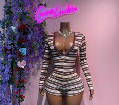 MZ STRIPPED ROMPER