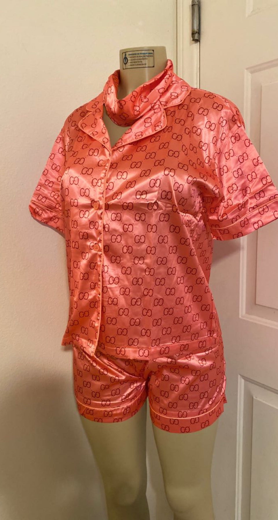 3 pc satin  designer inspired  sleep wear Zairel’s  Kollection