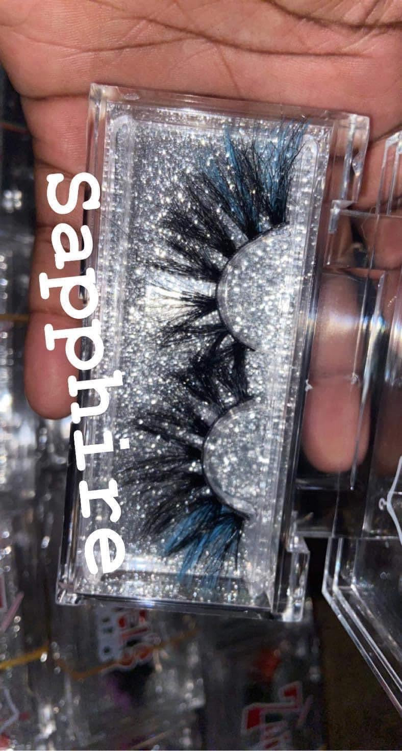 25MM COLORED DRAMATIC MINK EYE LASHES