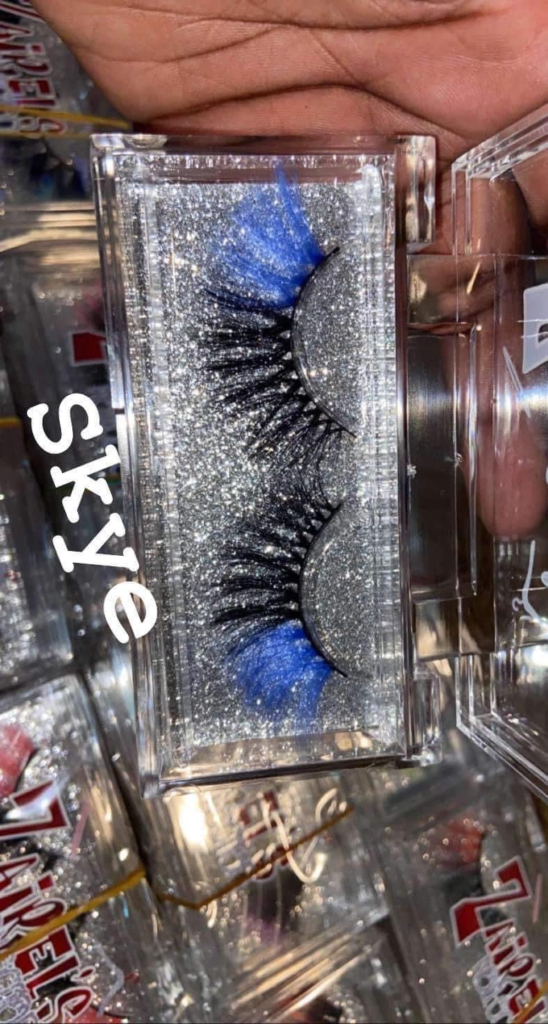 25MM COLORED DRAMATIC MINK EYE LASHES