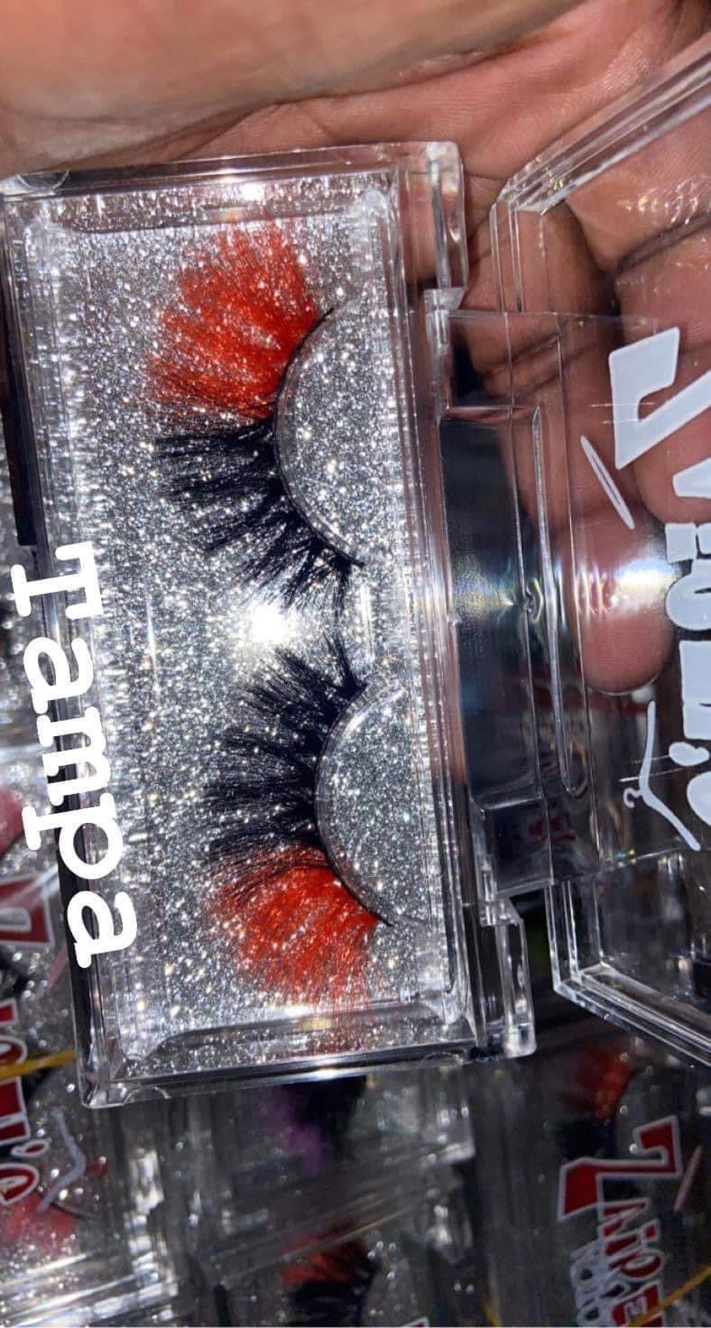 25MM COLORED DRAMATIC MINK EYE LASHES