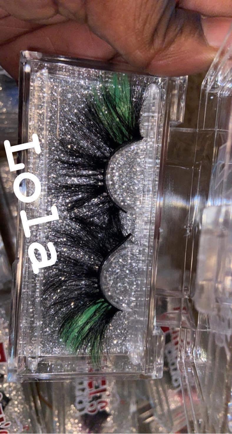 25MM COLORED DRAMATIC MINK EYE LASHES