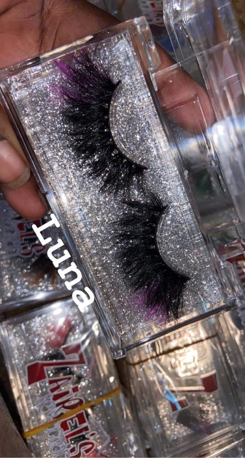 25MM COLORED DRAMATIC MINK EYE LASHES